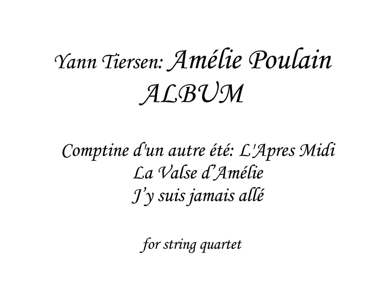 amelie poulain music